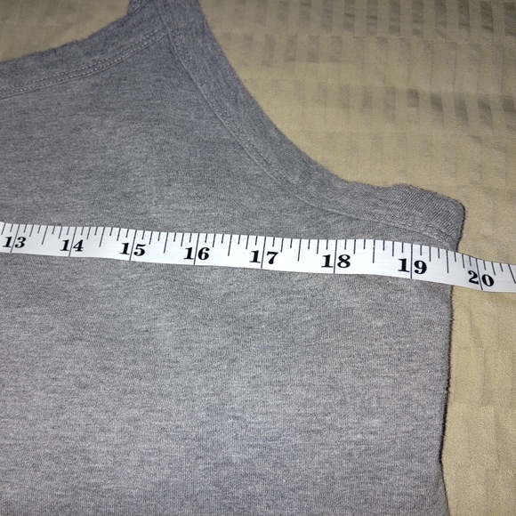 Somona heather grey tank top, with bra in 2x - Picture 4 of 6